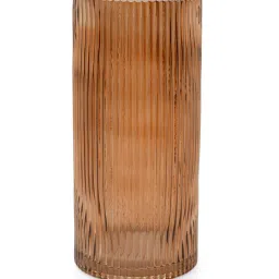 Pure Home and Living Dark Brown Glass Vase image 2