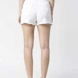 Pepe Jeans White Cotton High Rise Shorts image 2