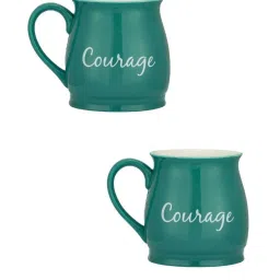 Clay Craft Fine Ceramic Pepper Printed Milk/Tea/Coffee Mugs - 2 Piece - 350 ml each - For Home/Office/Gifting Purpose image 2