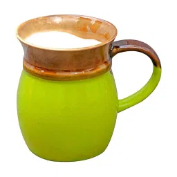 Clay Craft Multicolor Fine Ceramic Milk Mug - 350 ml - 1 Pc image 2