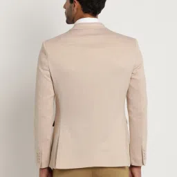Turtle Beige Relaxed Fit Texture Blazer image 2