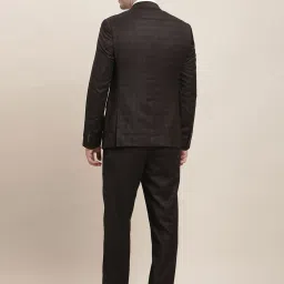 Turtle Charcoal Grey Tailored Fit Checks Two Piece Suit image 2