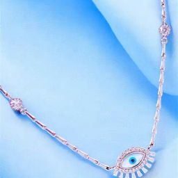 Taraash 925 Sterling Silver Evil Eye Jewellery Set with CZ for Women-picture-1