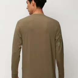 showoffff SHOWOFF Olive Slim Fit Printed Sweatshirt image 2