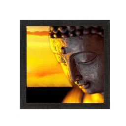eCraftIndia Laughing Buddha Design Satin Matt Texture UV Art Painting image 2