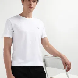 Calvin Klein White & Black Regular T-Shirt image 2