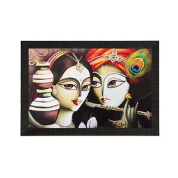 eCraftIndia Radha Krishna Matt Textured UV Art Painting image 2