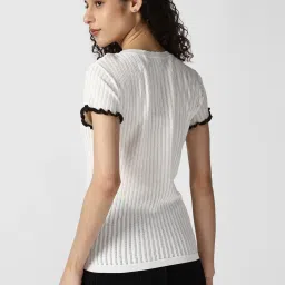 Van Heusen White Regular Fit Top image 2