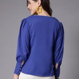 Style Quotient Blue Regular Fit Top image 2
