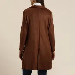 Qurvii Brown Suede Coat image 2
