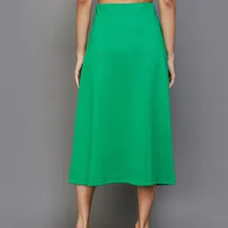 Ginger by Lifestyle Green A-Line Skirt image 2