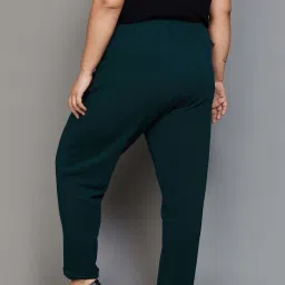 Nexus by Lifestyle Green Mid Rise Pants image 2
