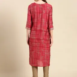 showoffff SHOWOFF Coral Embellished Kurta image 2