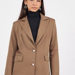 Styli Notched Lapel Single Breasted Blazer-picture-49