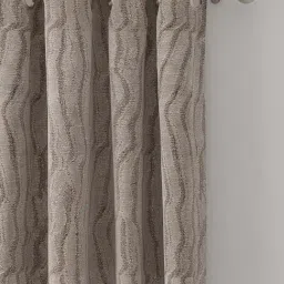 GM Brown Polyester Curtain - Set of 2 image 2