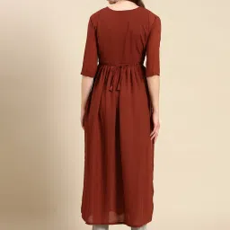 showoffff SHOWOFF Brown Embellished Kurta image 2