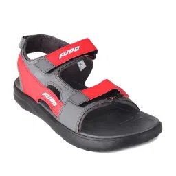 Furo By Red Chief Men's Grey Floater Sandals image 2