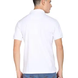 AD by Arvind White Slim Fit Polo T-Shirt image 2