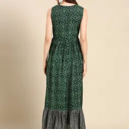 showoffff SHOWOFF Green Printed Kurta image 2