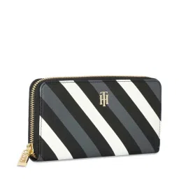 TOMMY HILFIGER Black Rosa Printed Leather Wallet image 2