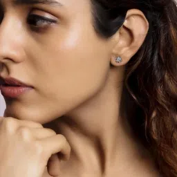 GIVA 92.5 Sterling Silver Crown Earrings for Women image 2