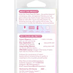 Polish Me Pretty Gel Polish Press On Nails Mink - Set of 24 image 2