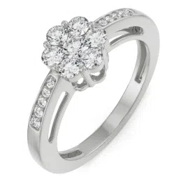 Emori 14k White Gold & Diamond Caroline Engagement Ring image 2