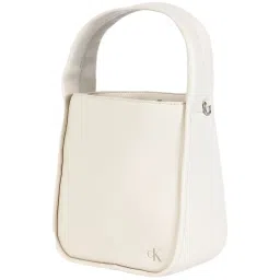 CALVIN KLEIN Europe Beige Solid Handbag image 2