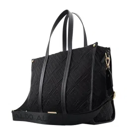 Aldo Black Striped Large Handbag image 2