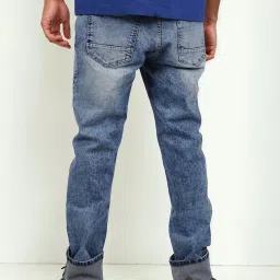 celio celio* Light Blue Slim Fit Heavily Washed Distressed Jeans image 2