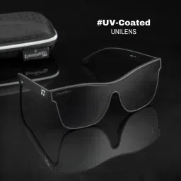 Eyewearlabs Mount Rogers Black UV Protection Rectangular Unisex Sunglasses image 2