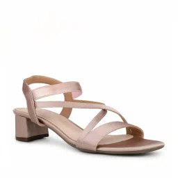 Inc.5 Women's Rose Gold Cross Strap Sandals image 2