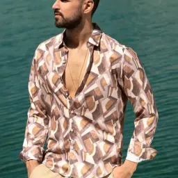 Campus Sutra Multicoloured Regular Fit Printed Shirt-image-59