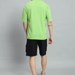 Griffel Green Cotton Loose Fit Printed Co-Ord Set image 2