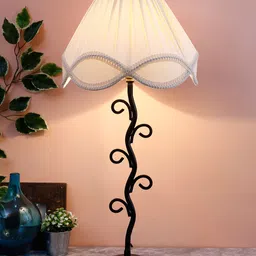 Devansh Off-White Solid Vintage Table Lamp image 4