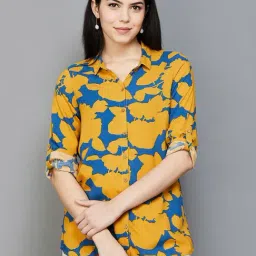 Melange by Lifestyle Blue Printed Shirt-picture-14