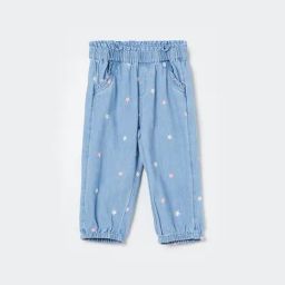 Juniors by Lifestyle Blue Embroidery Regular Fit Jeans-picture-3