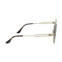 Opium Brown Polarised and UV Protected Lens Round Sunglasses for women image 3