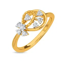 Kisna Diamond & Gold Jewellery Aimee 14k (585) Diamond & Gold Ring For Women-picture-38