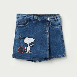 Fame Forever by Lifestyle Kids Mid Blue Polyester Skirt-picture-21