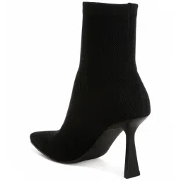 London Rag Women's Black Stiletto Booties image 5