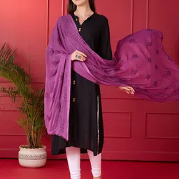 Dupatta Bazaar Floral Embroidered Threda Work Chiffon Dupatta-picture-41