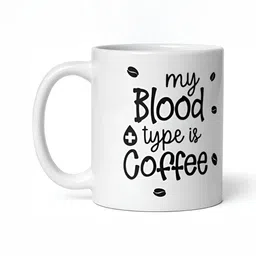 Mr UVD White & Black Typography Printed Ceramic Glossy Mug - 350 ml image 4