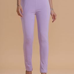 De Moza Women Casual Pants Slim Fit Pleated Trousers-picture-26