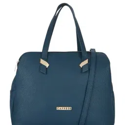 Caprese Rooky Navy Solid Handbag-image-70