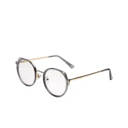 HASHTAG EYEWEAR Unisex Full Rim Round Sunglasses With UV Protected Lens SEWA-95007-GRY-picture-27