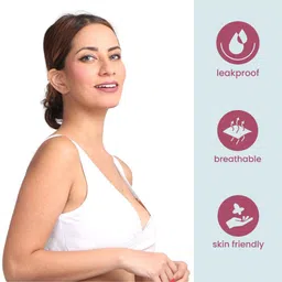 Morph Cotton Pack Of 3 Leak Proof Sleeping Bras With Pullover Nursing Access - Steel Grey White & Royal Blue image 5