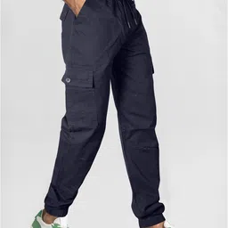 Jb Just BLACK Men Relaxed Cargos Trousers image 4