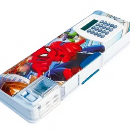 cna 2022 Spiderman Multipurpose Pencil Box with Calculator & Dual sharpener. Pencil boxes, will intereset your child Magnetic, Jumbo Pencil Boxes, by DIPSHA Art Plastic Pencil Box-picture-18