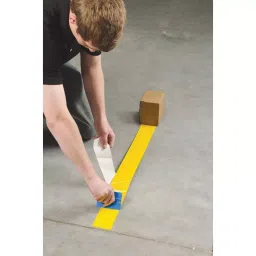 BRADY Floor Marking Tape Continuous Roll Solid Yellow No Legend 3 inch x 100 ft x 8 mm, 11Z107 image 5